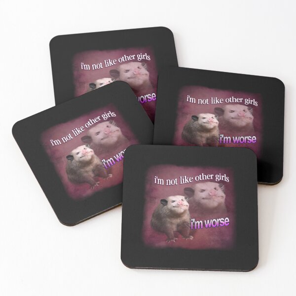 Item preview, i'm not like other girls, i'm worse possum word art designed and sold by HeatherMich59.