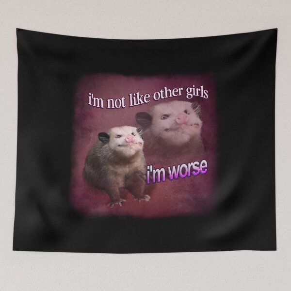 Item preview, i'm not like other girls, i'm worse possum word art designed and sold by HeatherMich59.