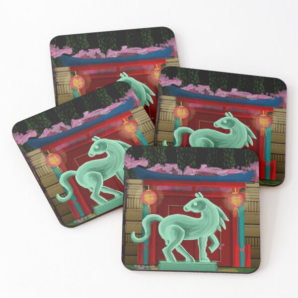 Item preview, Jade Horse Chinese Gate designed and sold by Donnahuntriss.