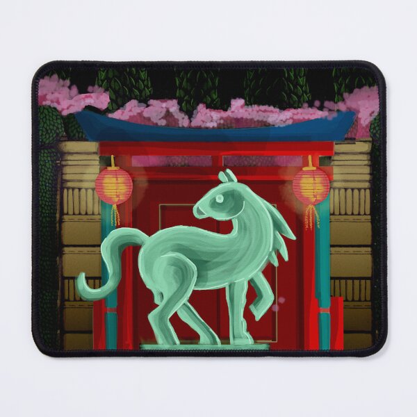 Item preview, Jade Horse Chinese Gate designed and sold by Donnahuntriss.