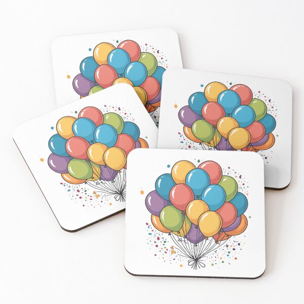 Item preview, Birthday Balloons and Confetti Icon Hand-Drawn Sketch Style – Birthday gift idea designed and sold by michallechowicz.