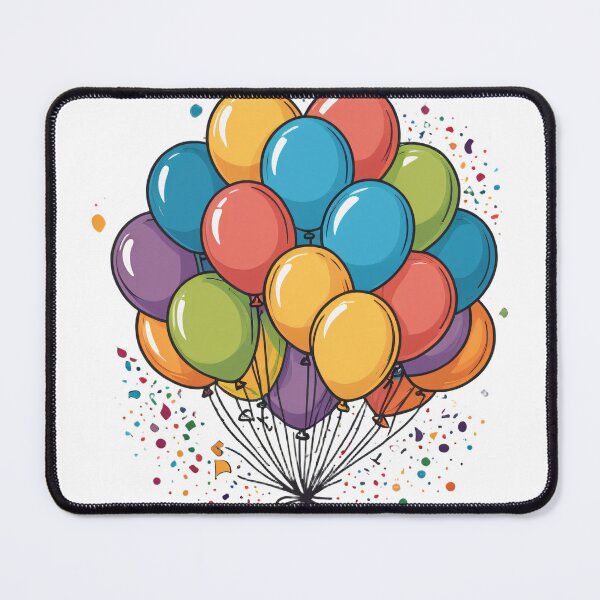 Item preview, Birthday Balloons and Confetti Icon Hand-Drawn Sketch Style – Birthday gift idea designed and sold by michallechowicz.