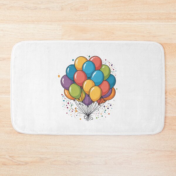 Item preview, Birthday Balloons and Confetti Icon Hand-Drawn Sketch Style – Birthday gift idea designed and sold by michallechowicz.