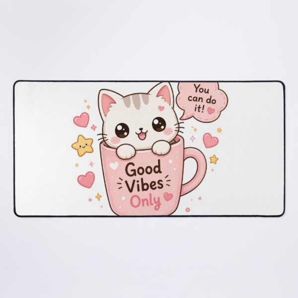 Artikelvorschau, Niedliche Katze mit einem Becheraufkleber entworfen und verkauft von Vegasstickers.