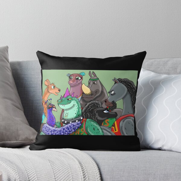 Item preview, Colorful Cartoon Animals Team Spirit designed and sold by Catsi-Nook-Art.
