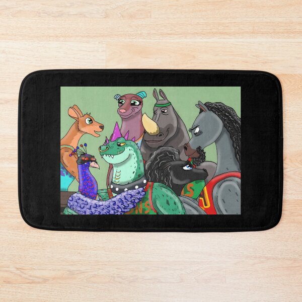 Item preview, Colorful Cartoon Animals Team Spirit designed and sold by Catsi-Nook-Art.