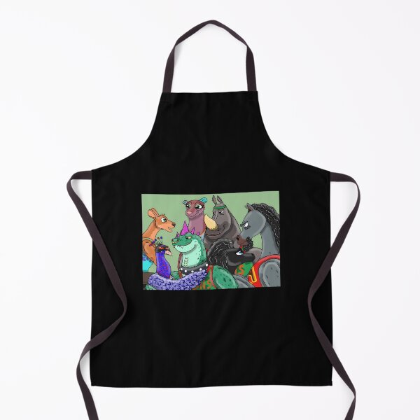 Item preview, Colorful Cartoon Animals Team Spirit designed and sold by Catsi-Nook-Art.