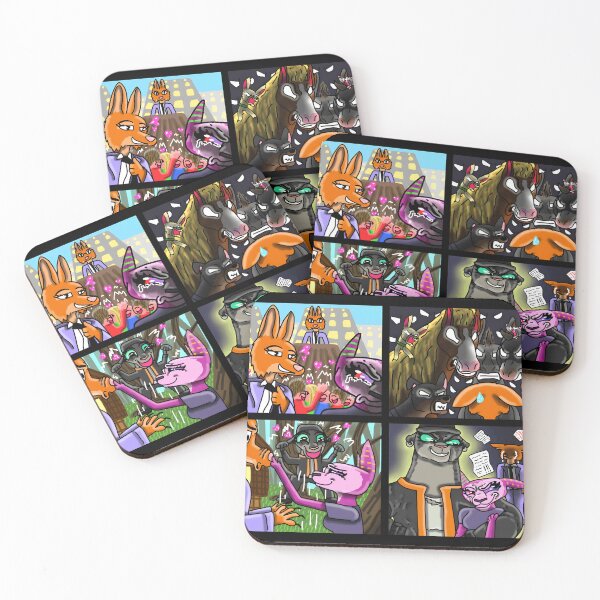 Item preview, Animal Kingdom: Drama and Comedy in Four Panels designed and sold by Catsi-Nook-Art.