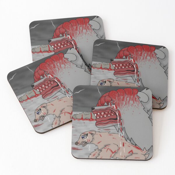 Item preview, Emotional Polar Bear Art with Blood and Tears designed and sold by Catsi-Nook-Art.