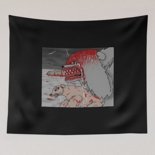 Item preview, Emotional Polar Bear Art with Blood and Tears designed and sold by Catsi-Nook-Art.