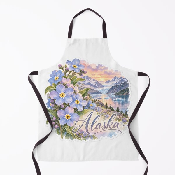 Item preview, Alaska Forget Me Nots Glacier designed and sold by Whimspired By Paxx.