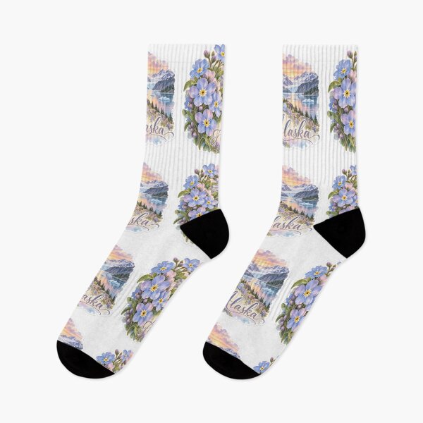 Item preview, Alaska Forget Me Nots Glacier designed and sold by Whimspired By Paxx.
