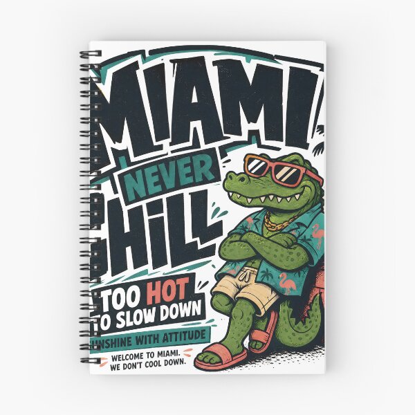 Item preview, Miami Never Chill Funny Alligator Retro Design designed and sold by castillomiami.