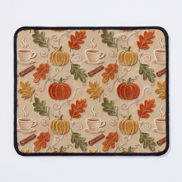 Item preview, Cozy Autumn Pumpkin Coffee Pattern designed and sold by PeacefulArtUkr.