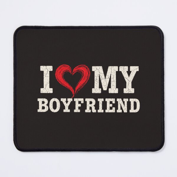 Item preview, I Love My Boyfriend Vintage Distressed Red Heart Graphic designed and sold by DYALEEZ-XCR.