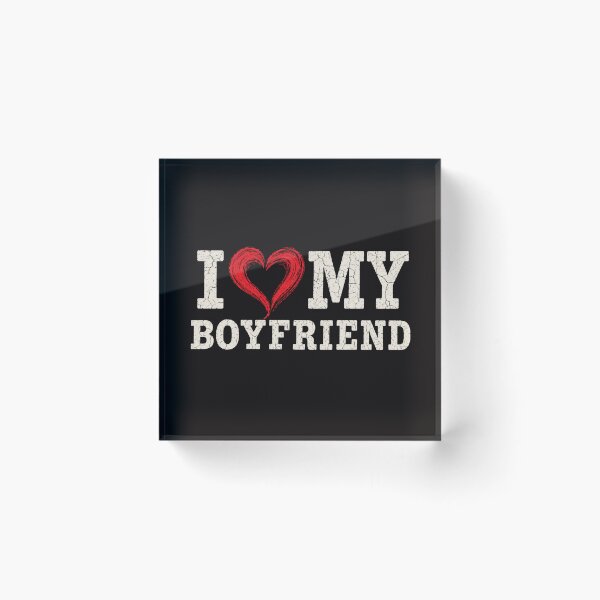Item preview, I Love My Boyfriend Vintage Distressed Red Heart Graphic designed and sold by DYALEEZ-XCR.