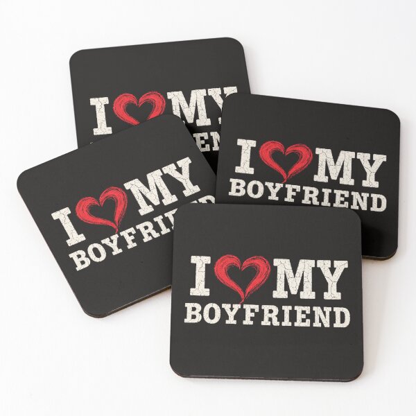 Item preview, I Love My Boyfriend Vintage Distressed Red Heart Graphic designed and sold by DYALEEZ-XCR.