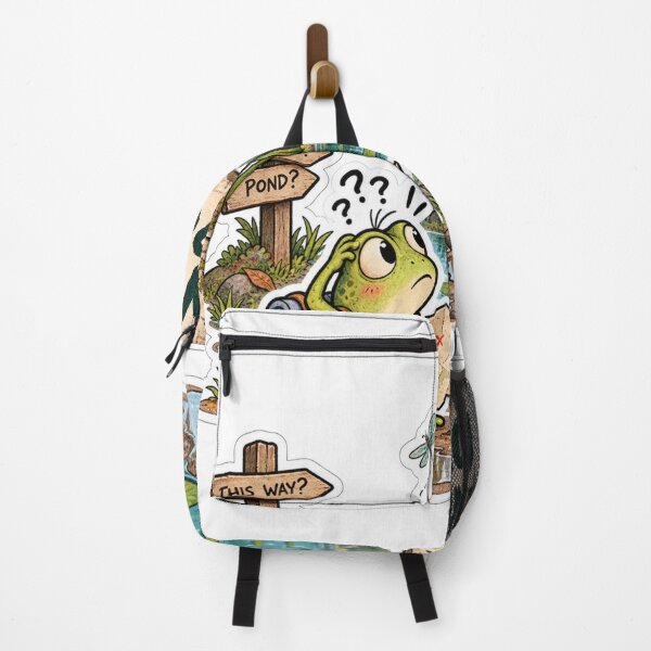 Item preview, Wrong Pond Funny Confused Frog Adventure designed and sold by Genzfirevibes.