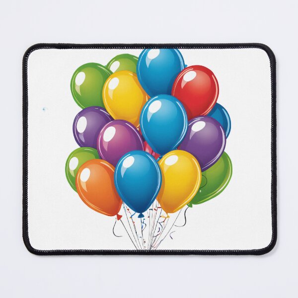 Item preview, Birthday Balloons and Confetti Icon Chrome Metallic 3D – Birthday gift idea designed and sold by michallechowicz.