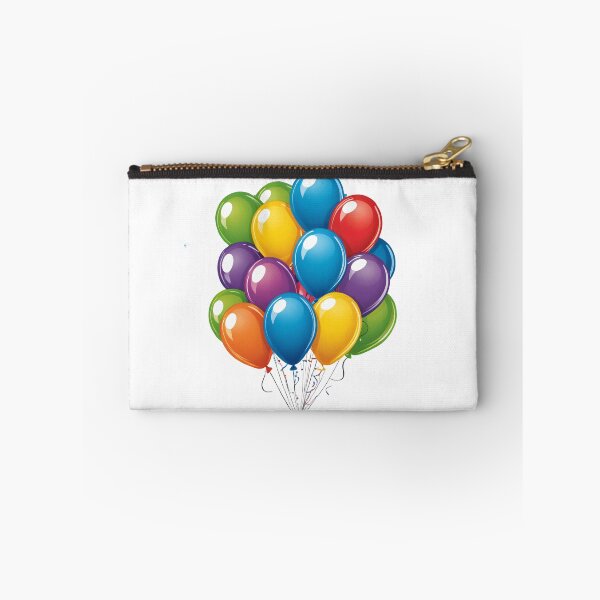 Item preview, Birthday Balloons and Confetti Icon Chrome Metallic 3D – Birthday gift idea designed and sold by michallechowicz.