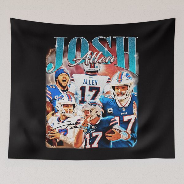 Item preview, Josh Allen 17 Vintage Vintage Retro Bootleg 90s Style   designed and sold by risagradyi.