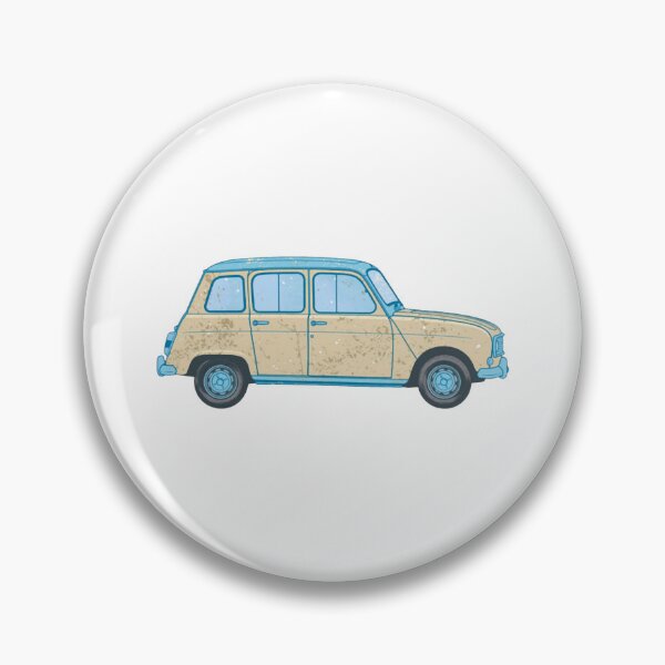 Item preview, French 4L Vintage Classic Retro Hatchback Car Design designed and sold by Nostalgieauto.