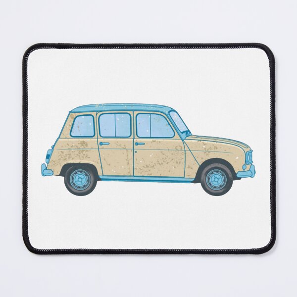Item preview, French 4L Vintage Classic Retro Hatchback Car Design designed and sold by Nostalgieauto.