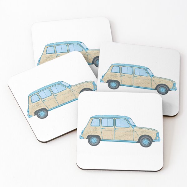 Artikelvorschau, French 4L Vintage Classic Retro Hatchback Car Design entworfen und verkauft von Nostalgieauto.