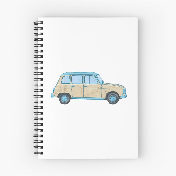 Item preview, French 4L Vintage Classic Retro Hatchback Car Design designed and sold by Nostalgieauto.