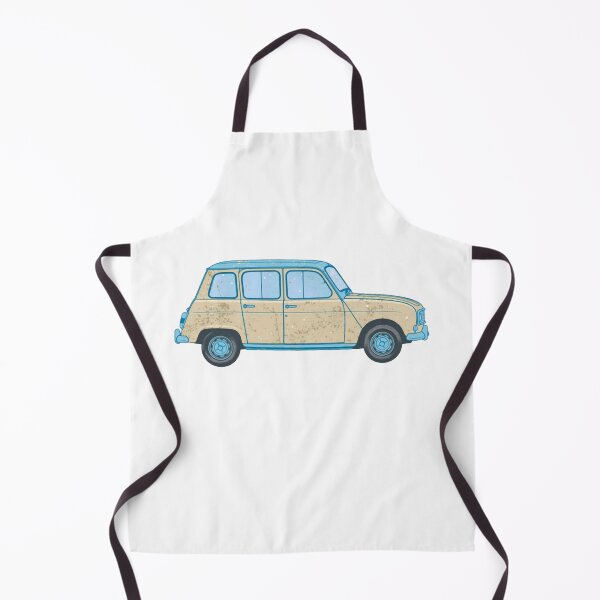 Item preview, French 4L Vintage Classic Retro Hatchback Car Design designed and sold by Nostalgieauto.
