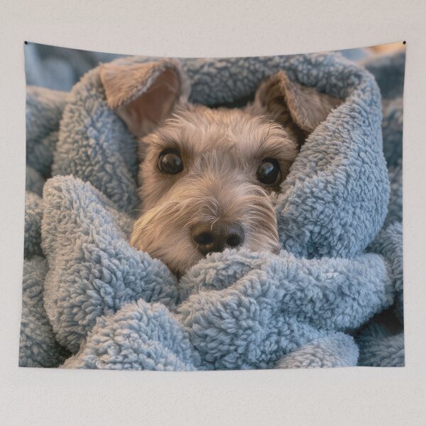 Item preview, Schnauzer in Blanket 01 designed and sold by Elisabeth Lucas.