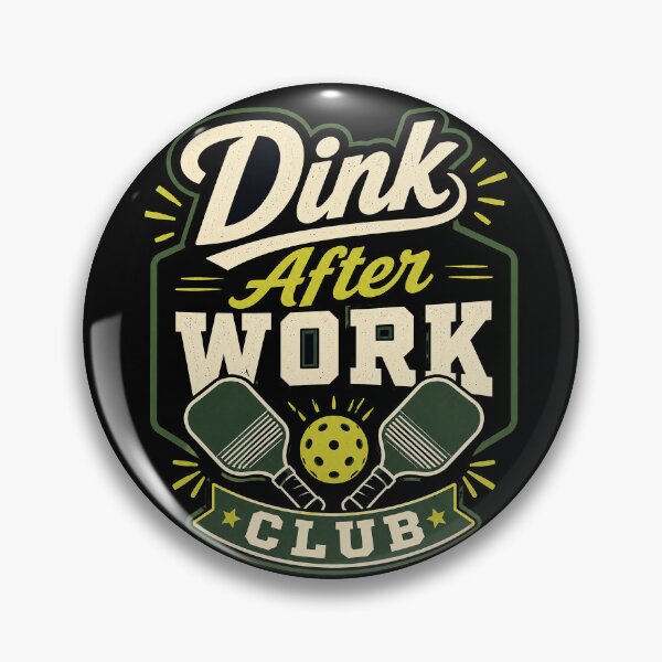 Item preview, Dink After Work Club Retro Pickleball T-Shirt designed and sold by Bold Habit Co..