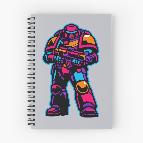 Item preview, Space Marine Synthwave Neon Cyberpunk Sci Fi Soldier designed and sold by KungPowUnicorn.