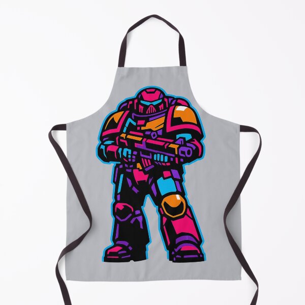 Item preview, Space Marine Synthwave Neon Cyberpunk Sci Fi Soldier designed and sold by KungPowUnicorn.