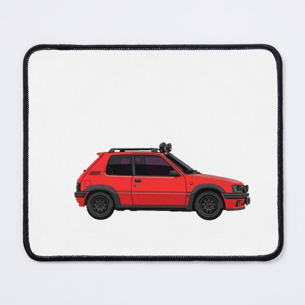 Item preview, GTI Red Legend Retro Hot Hatch Sports Car Graphic designed and sold by Nostalgieauto.