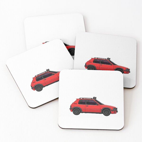 Item preview, GTI Red Legend Retro Hot Hatch Sports Car Graphic designed and sold by Nostalgieauto.
