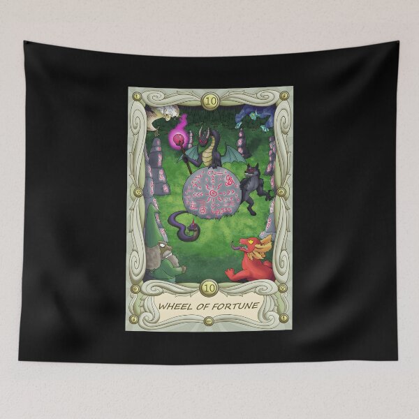 Item preview, Wheel of Fortune Mystical Tarot Design designed and sold by Catsi-Nook-Art.