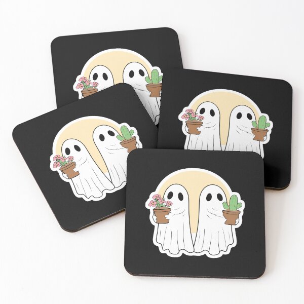 Item preview, Cute Ghost Plant Parents Flowers Cactus Aesthetic Halloween Graphic designed and sold by FestivityFinds.