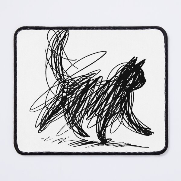 Item preview, Abstract Scribble cat T-Shirt designed and sold by Winkmark.