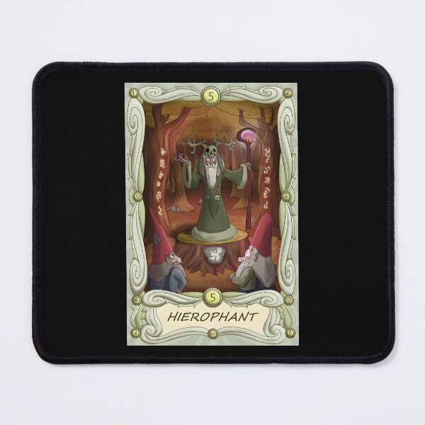 Item preview, Mysterious Hierophant Tarot Card Illustration designed and sold by Catsi-Nook-Art.