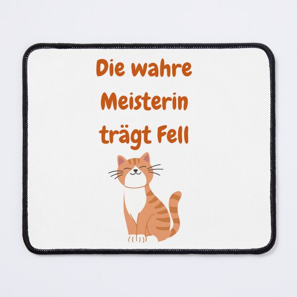 Item preview, The true mistress wears fur - Funny cat saying designed and sold by KokoFlanell.