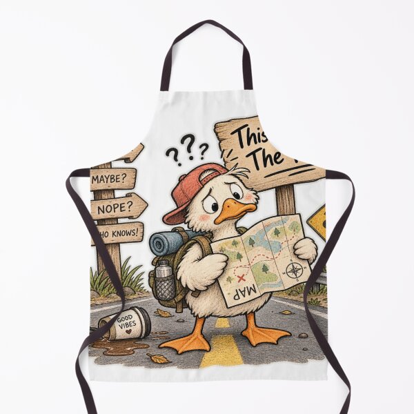 Item preview, This Wasn't The Plan Funny Confused Duck designed and sold by Genzfirevibes.