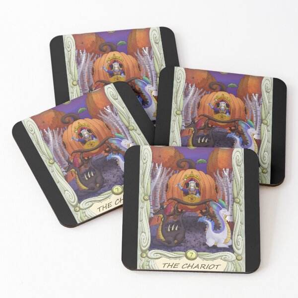 Item preview, Enchanted Chariot Tarot Illustration designed and sold by Catsi-Nook-Art.