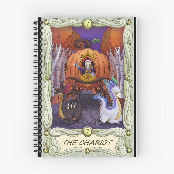 Item preview, Enchanted Chariot Tarot Illustration designed and sold by Catsi-Nook-Art.