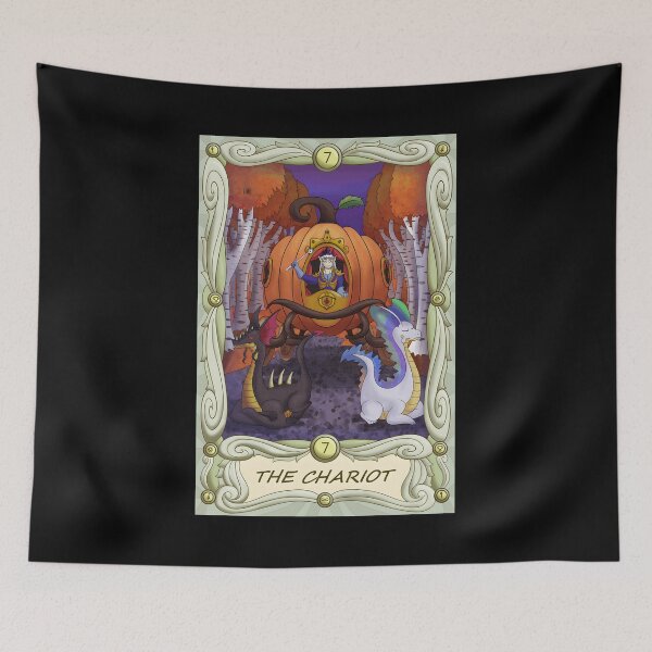 Item preview, Enchanted Chariot Tarot Illustration designed and sold by Catsi-Nook-Art.