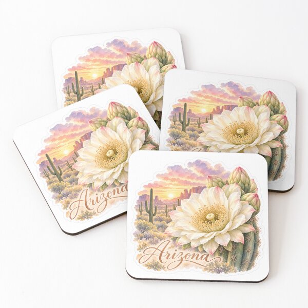 Item preview, Arizona Saguaro Blossom Desert Sunset designed and sold by Whimspired By Paxx.
