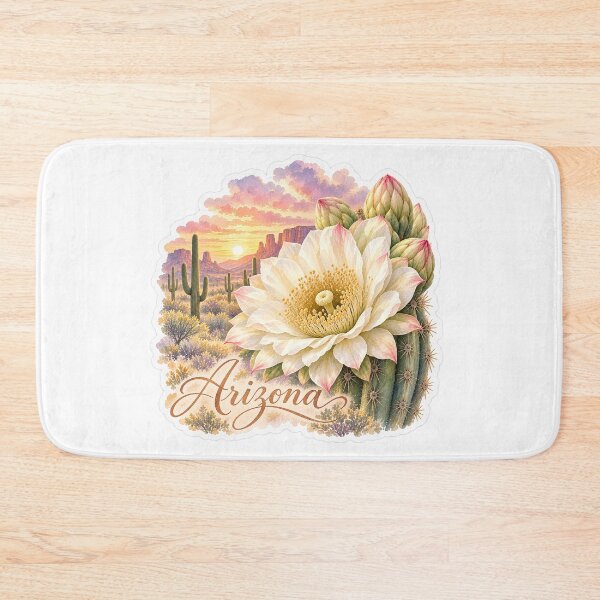 Artikelvorschau, Sonnenuntergang in der Wüste Arizonas, Saguaro-Blüten entworfen und verkauft von Whimspired By Paxx.