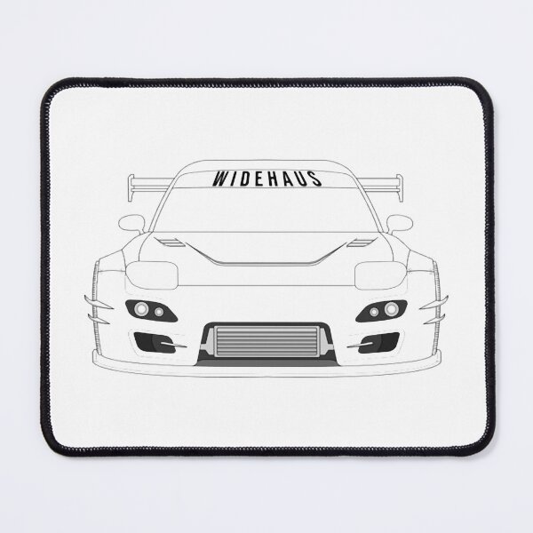 Item preview, WideHaus RX7 Shadowline Minimalist Rotary Sports Car Graphic designed and sold by Widehaus.