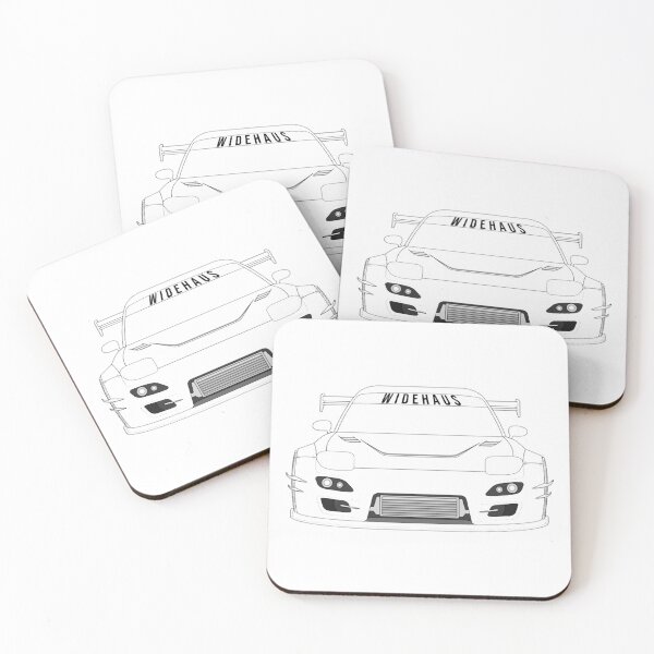 Item preview, WideHaus RX7 Shadowline Minimalist Rotary Sports Car Graphic designed and sold by Widehaus.