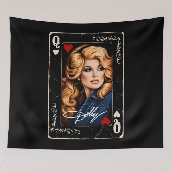 Item preview, Dolly Parton Queen Of Hearts Playing Card designed and sold by HitohitoMani.